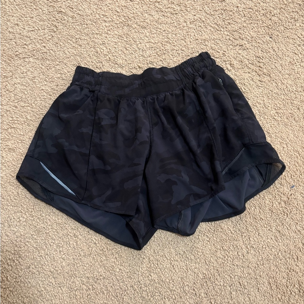 lululemon athletica Black Camouflage Athletic Shorts